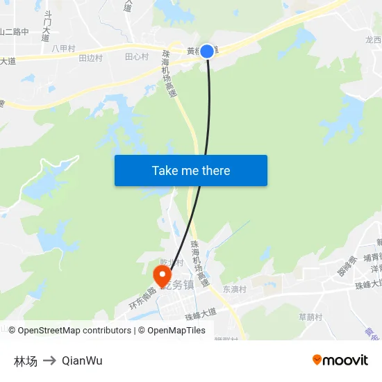 Forest Farm to QianWu map