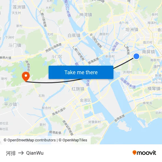 Hepai to QianWu map