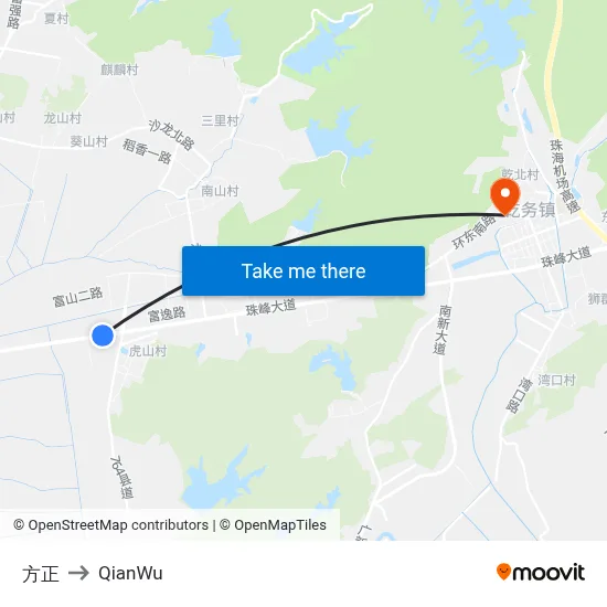 Fang Zheng to QianWu map