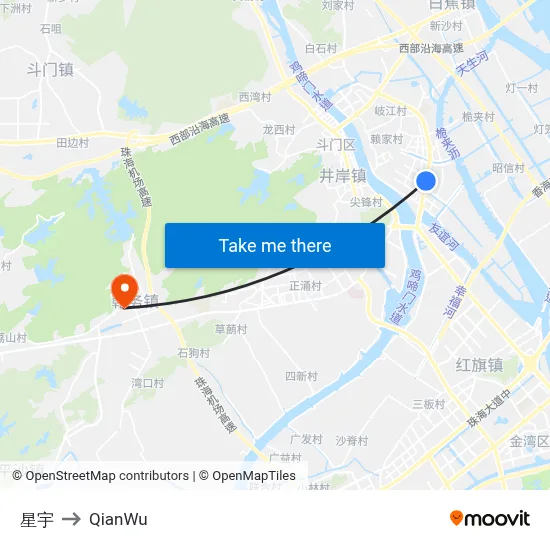 Star Universe to QianWu map