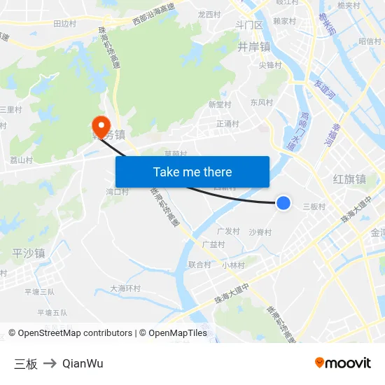 Sanban to QianWu map