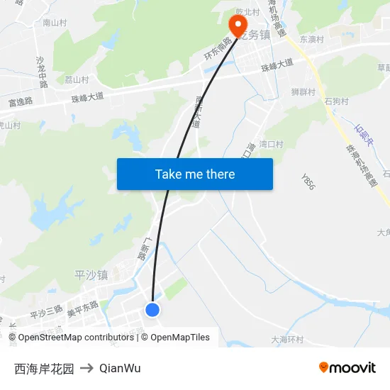 West Coast Garden to QianWu map