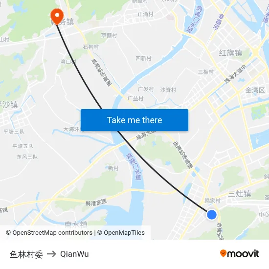Yulin Village Committee to QianWu map