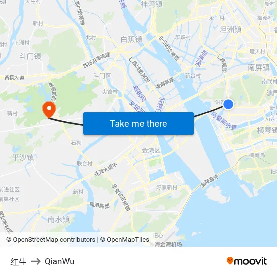 Hongsheng to QianWu map