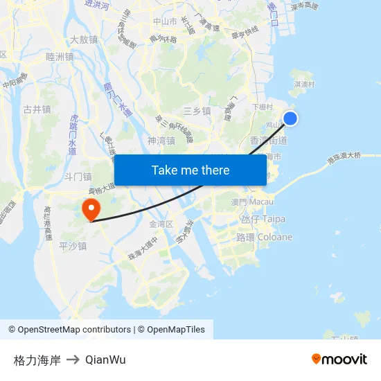 Grace Coast to QianWu map