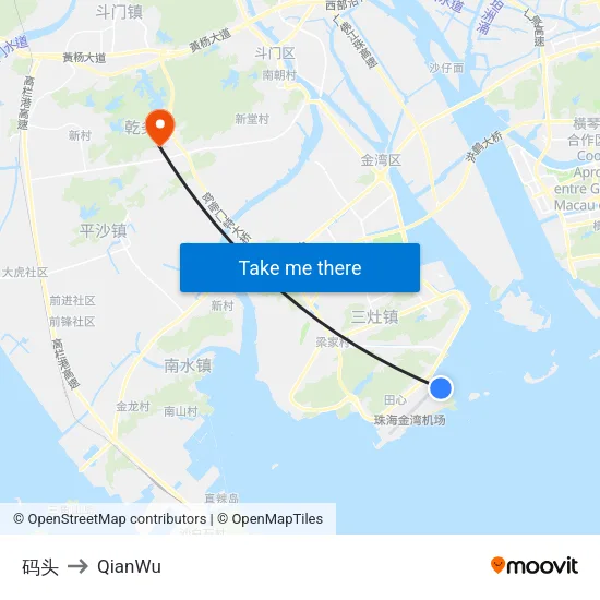 码头 to QianWu map