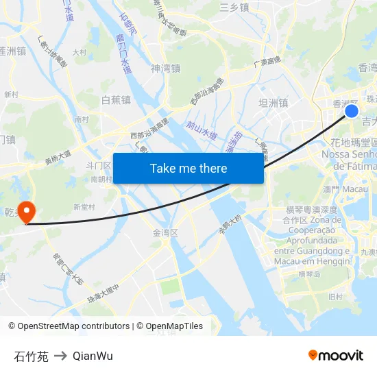 Shizhu Yuan to QianWu map