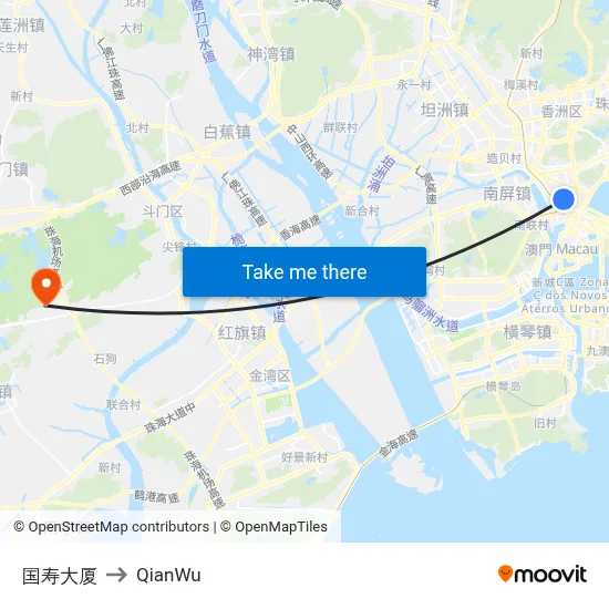 China Life Building to QianWu map
