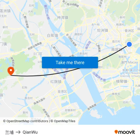 Lanpu to QianWu map