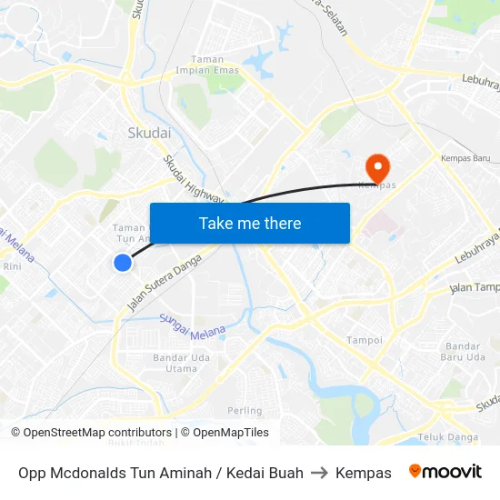 Opp Mcdonalds Tun Aminah / Kedai Buah to Kempas map