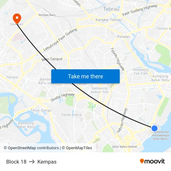 Block 18 to Kempas map