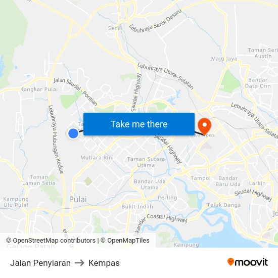 Jalan Penyiaran to Kempas map