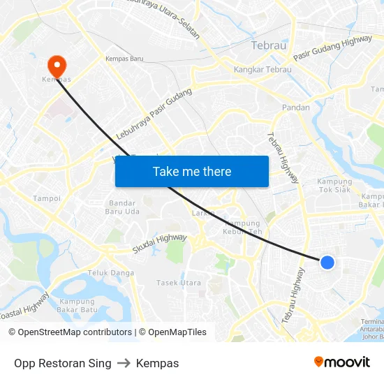 Opp Restoran Sing to Kempas map