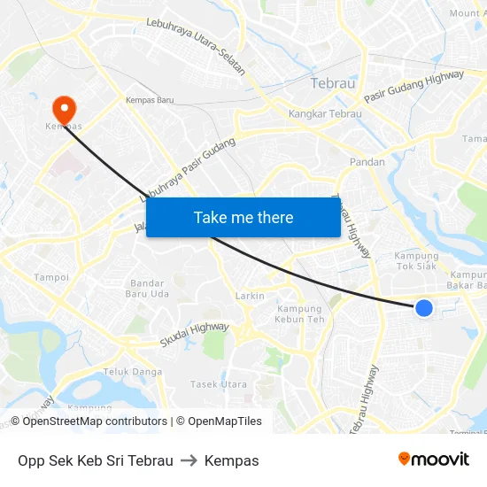 Opp Sek Keb Sri Tebrau to Kempas map