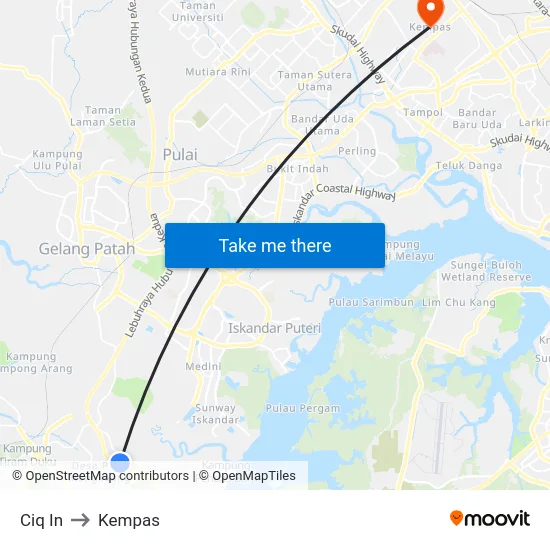 Ciq In to Kempas map