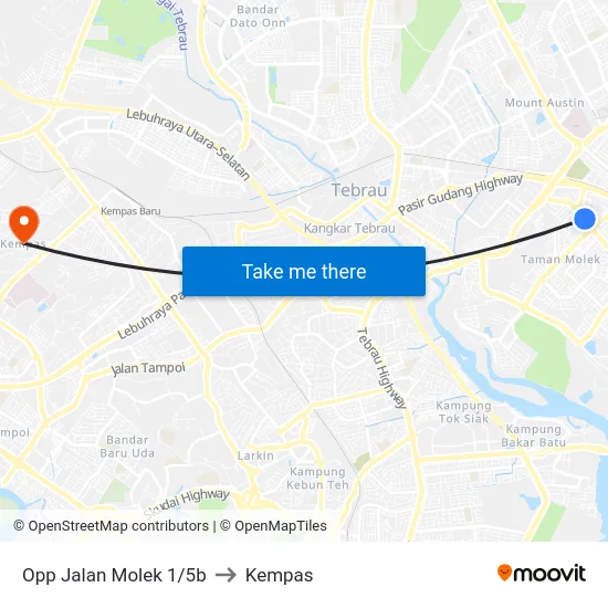 Opp Jalan Molek 1/5b to Kempas map