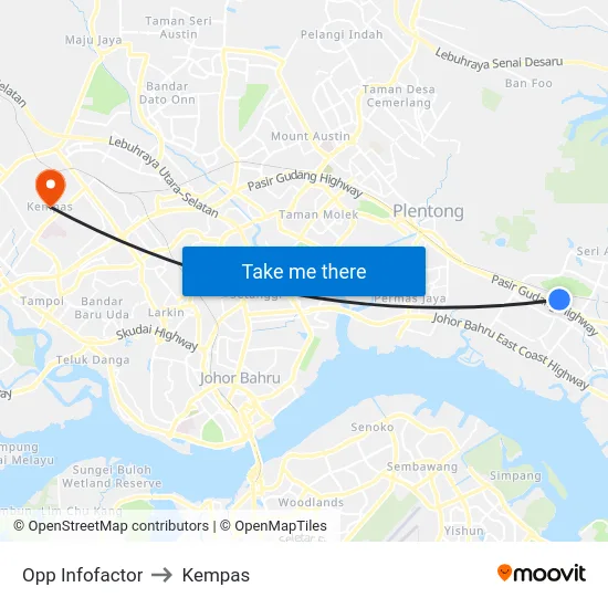 Opp Infofactor to Kempas map