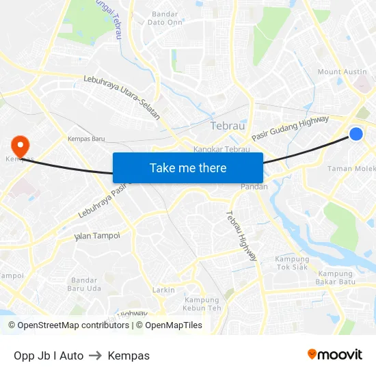 Opp Jb I Auto to Kempas map