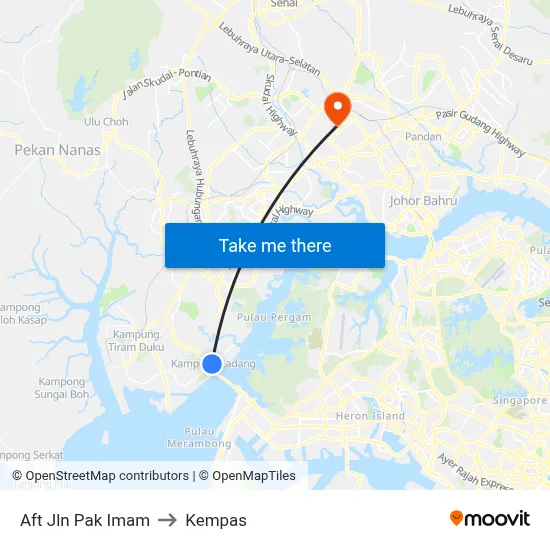 Aft Jln Pak Imam to Kempas map