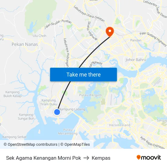 Sek Agama Kenangan Morni Pok to Kempas map