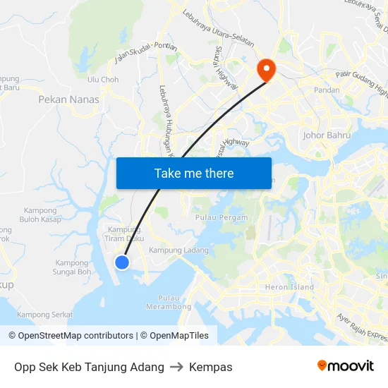 Opp Sek Keb Tanjung Adang to Kempas map