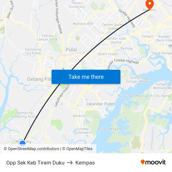 Opp Sek Keb Tiram Duku to Kempas map