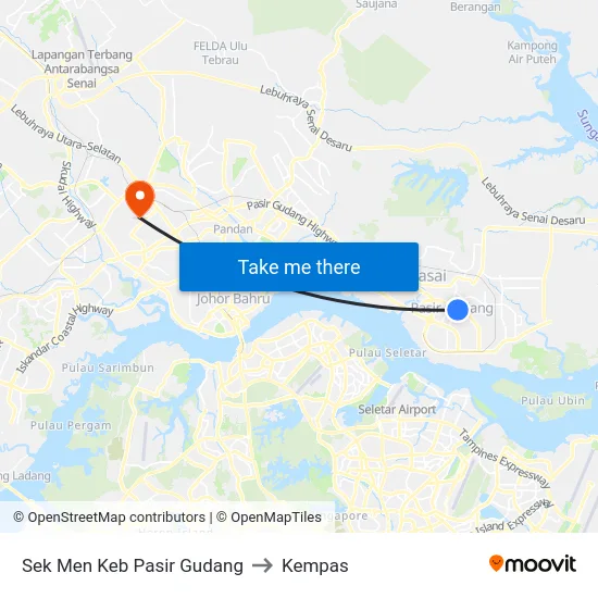 Sek Men Keb Pasir Gudang to Kempas map