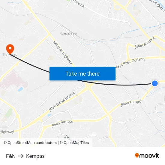 F&N to Kempas map