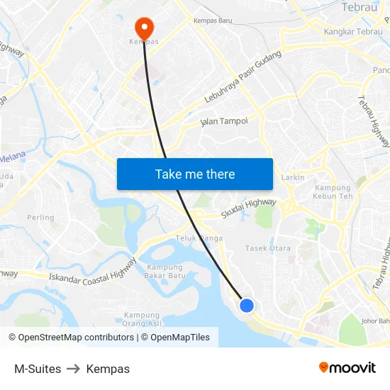 M-Suites to Kempas map