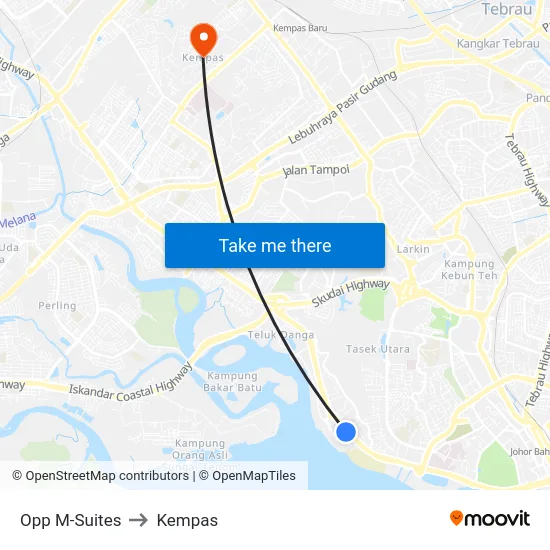 Opp M-Suites to Kempas map