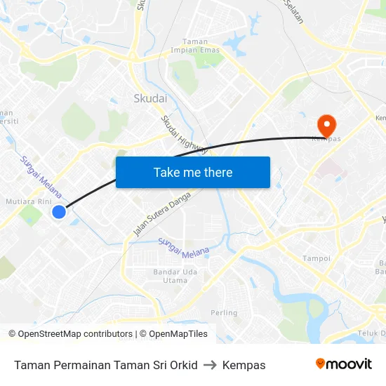 Taman Permainan Taman Sri Orkid to Kempas map