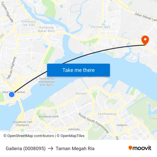 Galleria (0008095) to Taman Megah Ria map