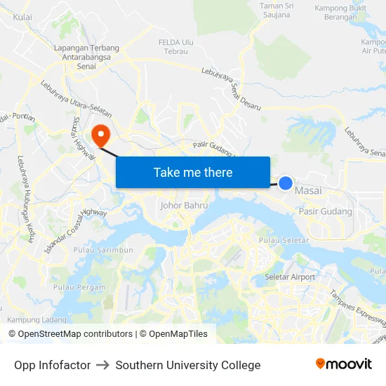 Opp Infofactor to Southern University College map