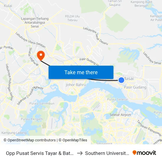 Opp Pusat Servis Tayar & Bateri Soon Yaw to Southern University College map