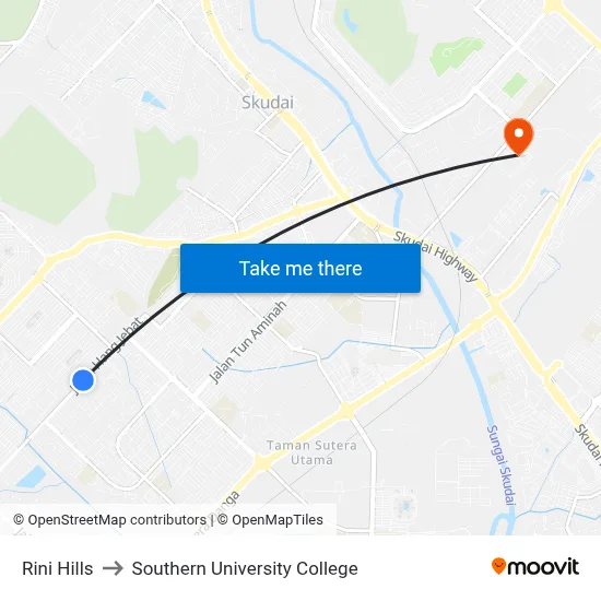 Rini Hills to Southern University College map