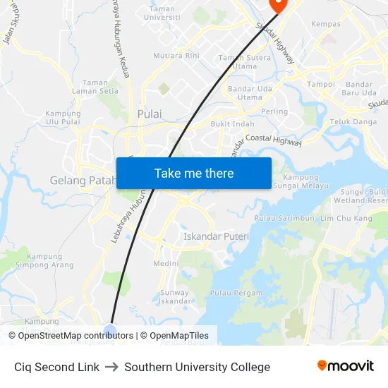 Ciq Second Link to Southern University College map