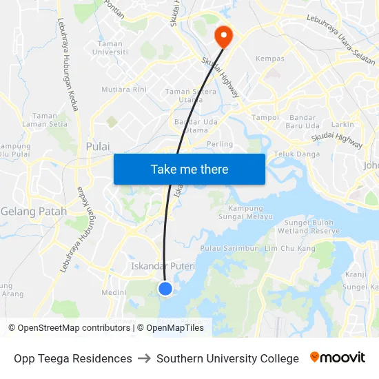 Opp Teega Residences to Southern University College map