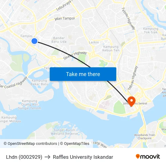 Lhdn (0002929) to Raffles University Iskandar map