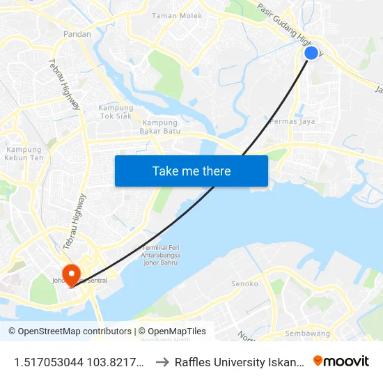 1.517053044	103.8217592 to Raffles University Iskandar map