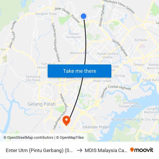 Enter Utm (Pintu Gerbang) (0008001) to MDIS Malaysia Campus map
