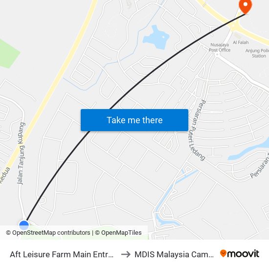 Aft Leisure Farm Main Entrance to MDIS Malaysia Campus map