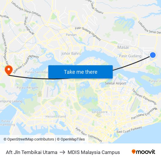 Aft Jln Tembikai Utama to MDIS Malaysia Campus map