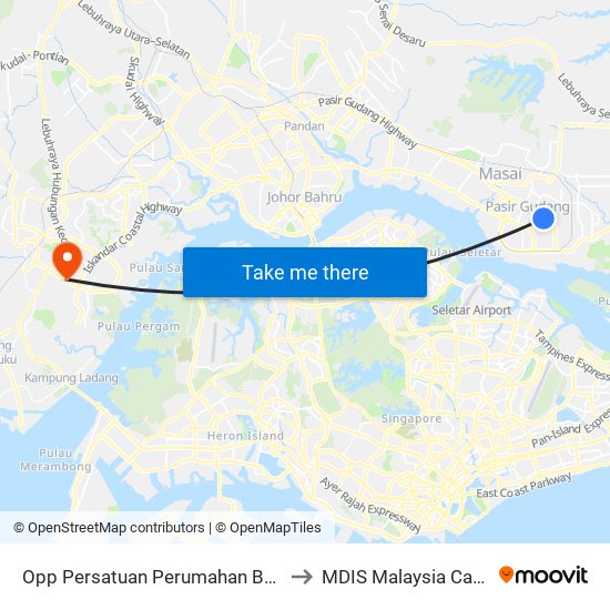 Opp Persatuan Perumahan Bukit Jati to MDIS Malaysia Campus map