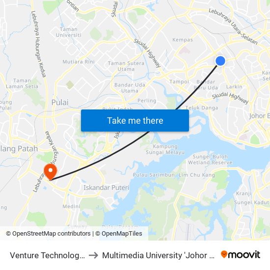 Venture Technology Part to Multimedia University 'Johor Campus' map