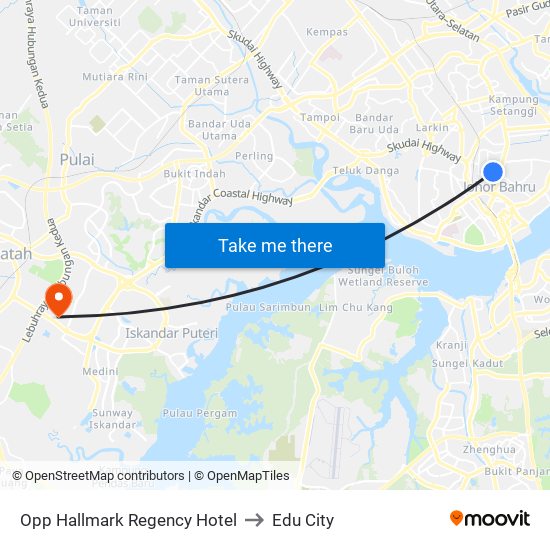 Opp Hallmark Regency Hotel to Edu City map