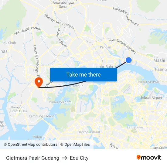 Giatmara Pasir Gudang to Edu City map