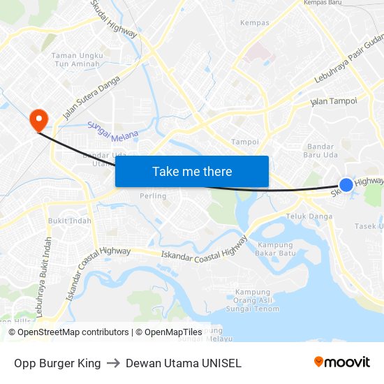 Jalan Tun Abdul Razak 03 (0007598) to Dewan Utama UNISEL map