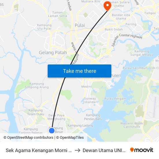 Sek Agama Kenangan Morni Pok to Dewan Utama UNISEL map