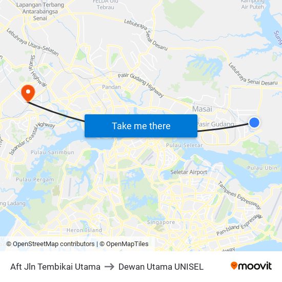 Aft Jln Tembikai Utama to Dewan Utama UNISEL map