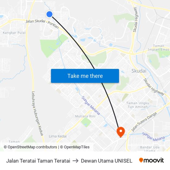 Jalan Teratai Taman Teratai to Dewan Utama UNISEL map